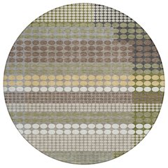 Machine Washable Indoor/Outdoor Chantille ACN2445 Green 8' x 8' Round Rug