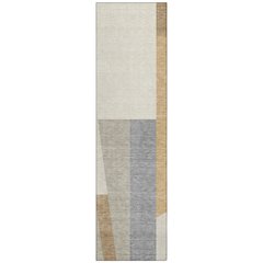 Machine Washable Indoor/Outdoor Chantille ACN2446 Brown 2'3" x 7'6" Runner Rug