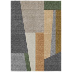 Machine Washable Indoor/Outdoor Chantille ACN2446 Gray 2'6" x 3'10" Rug