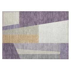 Machine Washable Indoor/Outdoor Chantille ACN2446 Purple 1'8" x 2'6" Rug