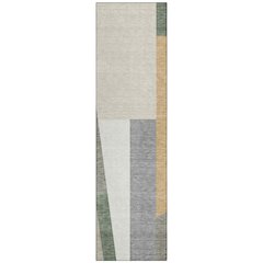 Machine Washable Indoor/Outdoor Chantille ACN2446 Brown 2'3" x 7'6" Runner Rug