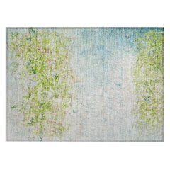 Machine Washable Indoor/Outdoor Chantille ACN2449 Green 1'8" x 2'6" Rug