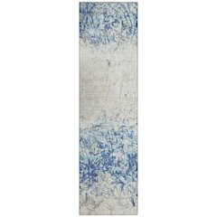 Machine Washable Indoor/Outdoor Chantille ACN2449 Blue 2'3" x 7'6" Runner Rug