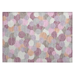 Machine Washable Indoor/Outdoor Chantille ACN2450 Pink 1'8" x 2'6" Rug