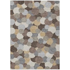 Machine Washable Indoor/Outdoor Chantille ACN2450 Brown 2'6" x 3'10" Rug