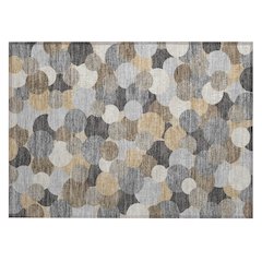 Machine Washable Indoor/Outdoor Chantille ACN2450 Gray 1'8" x 2'6" Rug