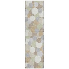 Machine Washable Indoor/Outdoor Chantille ACN2450 Ivory 2'3" x 7'6" Runner Rug