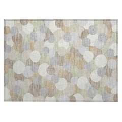 Machine Washable Indoor/Outdoor Chantille ACN2450 Ivory 1'8" x 2'6" Rug