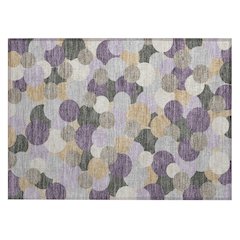 Machine Washable Indoor/Outdoor Chantille ACN2450 Purple 1'8" x 2'6" Rug