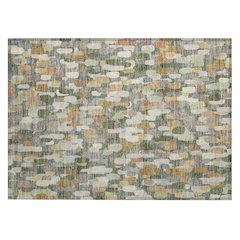 Machine Washable Indoor/Outdoor Chantille ACN2451 Green 1'8" x 2'6" Rug