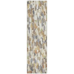 Machine Washable Indoor/Outdoor Chantille ACN2451 Brown 2'3" x 7'6" Runner Rug