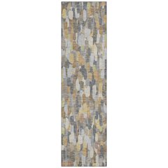 Machine Washable Indoor/Outdoor Chantille ACN2451 Gray 2'3" x 7'6" Runner Rug