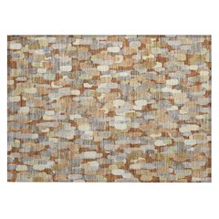 Machine Washable Indoor/Outdoor Chantille ACN2451 Orange 1'8" x 2'6" Rug
