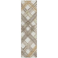 Machine Washable Indoor/Outdoor Chantille ACN2452 Ivory 2'3" x 7'6" Runner Rug
