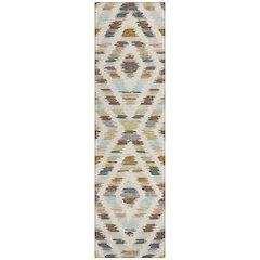 Machine Washable Indoor/Outdoor Chantille ACN2453 Brown 2'3" x 7'6" Runner Rug