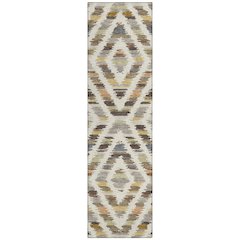 Machine Washable Indoor/Outdoor Chantille ACN2453 Brown 2'3" x 7'6" Runner Rug