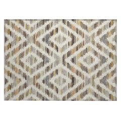 Machine Washable Indoor/Outdoor Chantille ACN2453 Brown 1'8" x 2'6" Rug