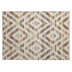 Machine Washable Indoor/Outdoor Chantille ACN2453 Orange 1'8" x 2'6" Rug