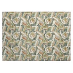 Machine Washable Indoor/Outdoor Chantille ACN2454 Green 1'8" x 2'6" Rug