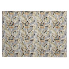 Machine Washable Indoor/Outdoor Chantille ACN2454 Gray 1'8" x 2'6" Rug