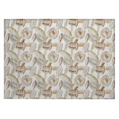 Machine Washable Indoor/Outdoor Chantille ACN2454 Ivory 1'8" x 2'6" Rug