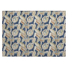 Machine Washable Indoor/Outdoor Chantille ACN2454 Blue 1'8" x 2'6" Rug