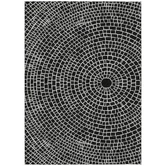 Machine Washable Indoor/Outdoor Chantille ACN2455 Black 2'6" x 3'10" Rug