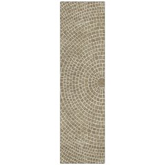 Machine Washable Indoor/Outdoor Chantille ACN2455 Brown 2'3" x 7'6" Runner Rug