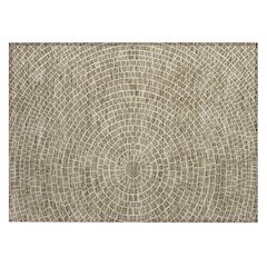 Machine Washable Indoor/Outdoor Chantille ACN2455 Brown 1'8" x 2'6" Rug