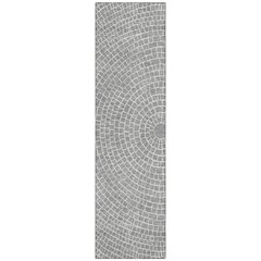 Machine Washable Indoor/Outdoor Chantille ACN2455 Gray 2'3" x 7'6" Runner Rug