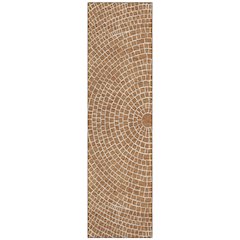 Machine Washable Indoor/Outdoor Chantille ACN2455 Orange 2'3" x 7'6" Runner Rug