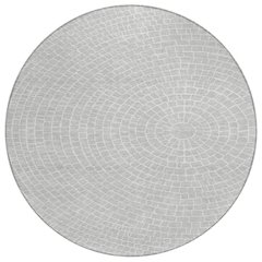 Machine Washable Indoor/Outdoor Chantille ACN2455 Gray 8' x 8' Round Rug