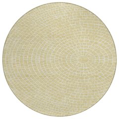 Machine Washable Indoor/Outdoor Chantille ACN2455 Gold 8' x 8' Round Rug