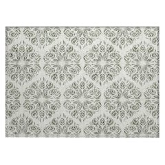 Machine Washable Indoor/Outdoor Chantille ACN2456 Green 1'8" x 2'6" Rug