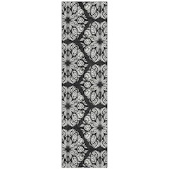 Machine Washable Indoor/Outdoor Chantille ACN2456 Black 2'3" x 7'6" Runner Rug
