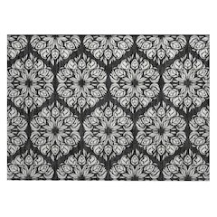 Machine Washable Indoor/Outdoor Chantille ACN2456 Black 1'8" x 2'6" Rug