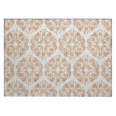 Machine Washable Indoor/Outdoor Chantille ACN2456 Orange 1'8" x 2'6" Rug