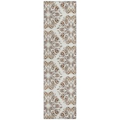 Machine Washable Indoor/Outdoor Chantille ACN2456 Brown 2'3" x 7'6" Runner Rug