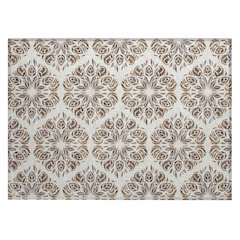 Machine Washable Indoor/Outdoor Chantille ACN2456 Brown 1'8" x 2'6" Rug