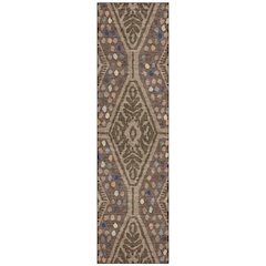 Machine Washable Indoor/Outdoor Chantille ACN2457 Brown 2'3" x 7'6" Runner Rug