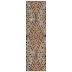 Machine Washable Indoor/Outdoor Chantille ACN2457 Orange 2'3" x 7'6" Runner Rug