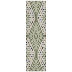 Machine Washable Indoor/Outdoor Chantille ACN2457 Green 2'3" x 7'6" Runner Rug