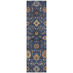 Machine Washable Indoor/Outdoor Chantille ACN2458 Blue 2'3" x 7'6" Runner Rug