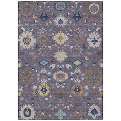 Machine Washable Indoor/Outdoor Chantille ACN2458 Purple 2'6" x 3'10" Rug