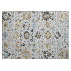 Machine Washable Indoor/Outdoor Chantille ACN2458 Gray 1'8" x 2'6" Rug
