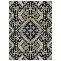 Machine Washable Indoor/Outdoor Chantille ACN2459 Black 2'6" x 3'10" Rug