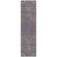 Machine Washable Indoor/Outdoor Chantille ACN2459 Purple 2'3" x 7'6" Runner Rug