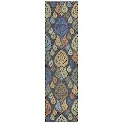 Machine Washable Indoor/Outdoor Chantille ACN2460 Gray 2'3" x 7'6" Runner Rug