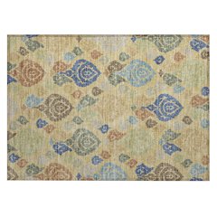 Machine Washable Indoor/Outdoor Chantille ACN2460 Gold 1'8" x 2'6" Rug