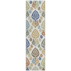Machine Washable Indoor/Outdoor Chantille ACN2460 Ivory 2'3" x 7'6" Runner Rug